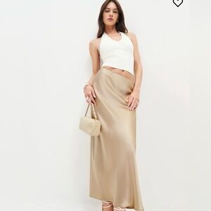 NWT Reformation Layla Silk Skirt Size 2